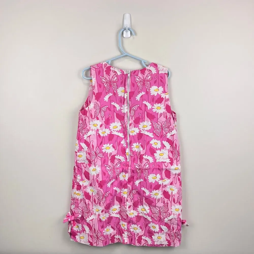 Lilly Pulitzer Girls Pink Daisies Shift Dress 7
